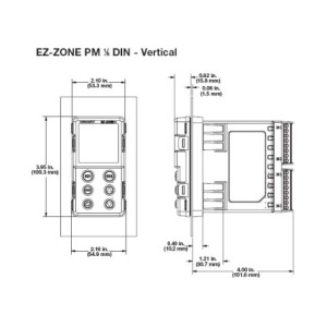 PM8L1EJ-AAAABAA 1/8-DIN Vertical Mount 2-Outputs