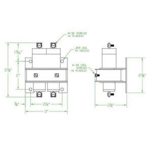 30A 2P 24Vdc Mercury Contactor