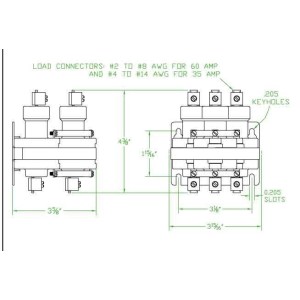 60A 3P 24Vdc Mercury Contactor