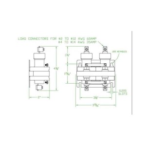 60A 2P 120Vac Mercury Contactor