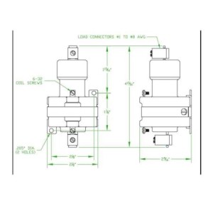 100A 1P 24Vdc Mercury Contactor 480V