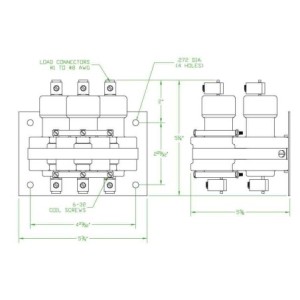100A 3P 24Vdc Mercury Contactor 480V