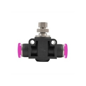 Push-In Air Fitting Flow Valve 1/4"