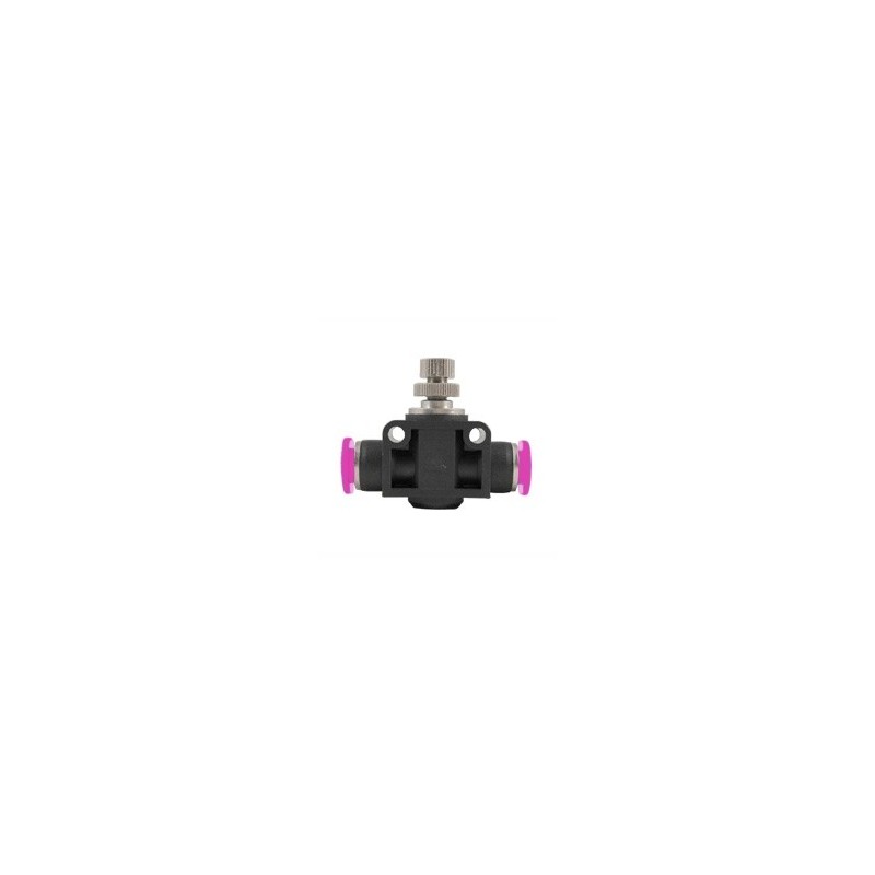 Push-In Air Fitting Flow Valve 1/4"