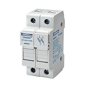 30A 2P 600V-ac~dc Ultrasafe Fuse Holder
