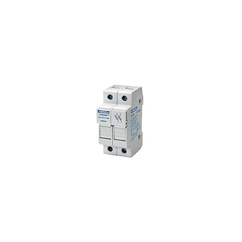 30A 2P 600V-ac~dc Ultrasafe Fuse Holder