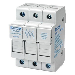 30A 3P 600V-ac~dc Ultrasafe Fuse Holder