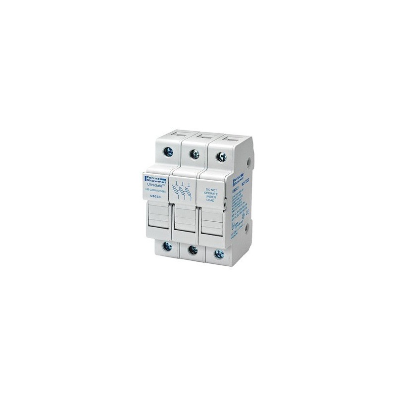 30A 3P 600V-ac~dc Ultrasafe Fuse Holder