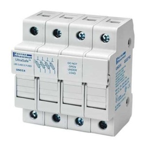30A 4P 600V-ac~dc Ultrasafe Fuse Holder