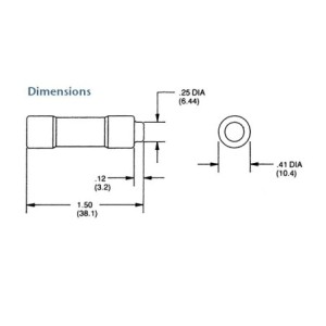 ATQR1/10 Shawmut 1/10-A 600Vac Time-Delay Fuse
