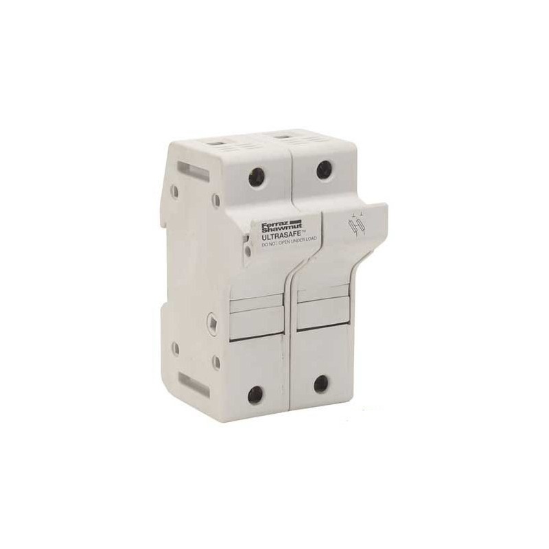 30A 2P 600V ac~dc Ultrasafe Class J Fuse Holder