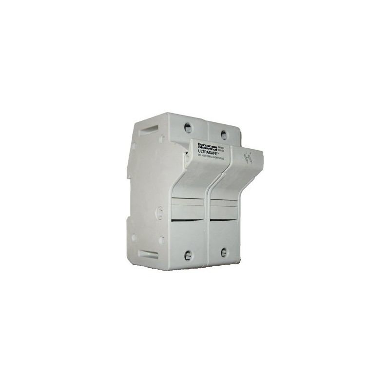 60A 2P 600V ac~dc Ultrasafe Class J Fuse Holder