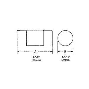 A4J1 Shawmut 1A 600Vac Class J Current Limiting Fuse