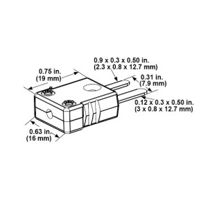 Miniature Male Plug 'K' Thermocouple | MCM-K-NAT