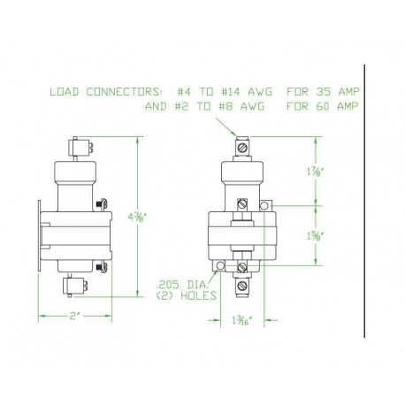 Mercury Contactor 1035A24DC, wm35a-24