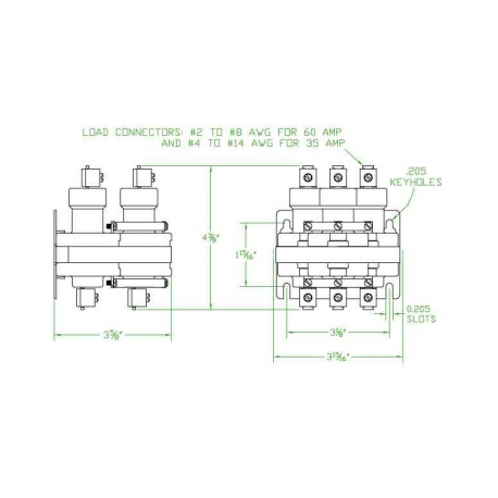 Mercury Contactor 3035A120AC, wm35aaa-120a