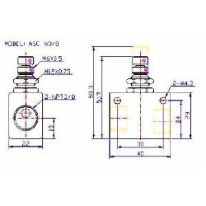 In-Line Flow Control 3/8" | ASC N3/8