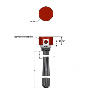 Watlow BLR77L3S4 Immersion Heater