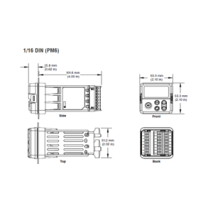 PM6C1FA-AAAABAA Dimensions